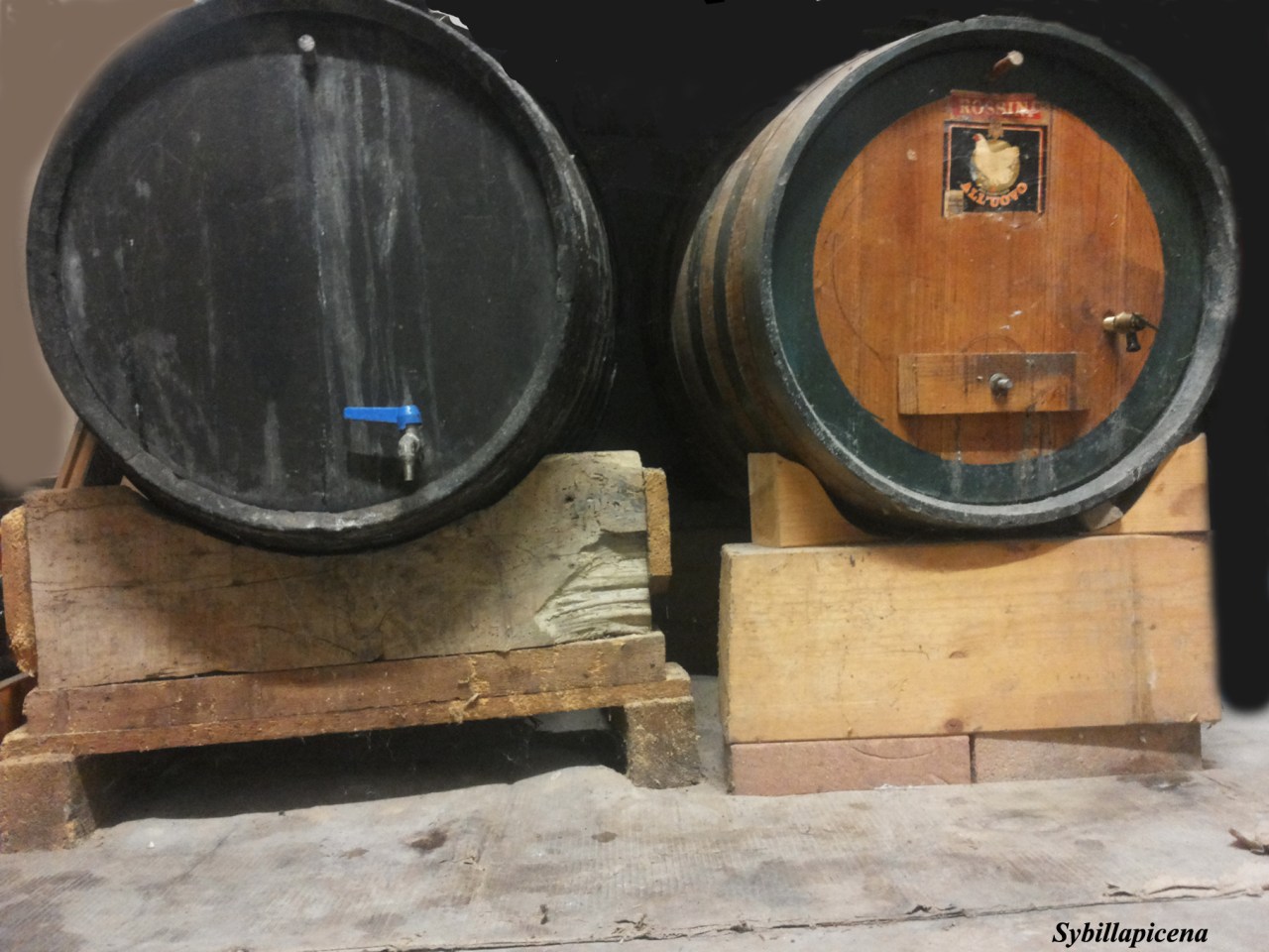 Botti contenenti vino cotto